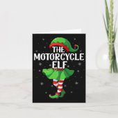 Motorcycle Elf Christmas Girls Women Elf Squad Xma Kaart (Voorkant)