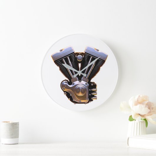Motorcycle Engine Wall Clock Grote Klok (Huis)