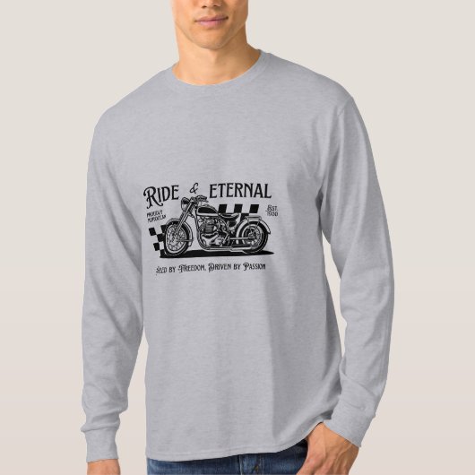 Motorcycle Eternal rit T-shirt (Voorkant)
