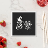 Motorcycle FMX Motocross Biker Dad And Kids Dirt B Servet (Insitu)