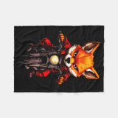 Motorcycle Foxes  Fleece Deken (Voorkant (Horizontaal))