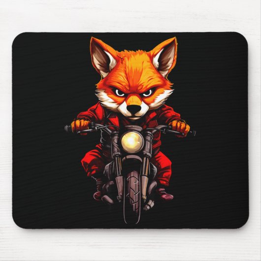 Motorcycle Foxes  Muismat (Voorkant)