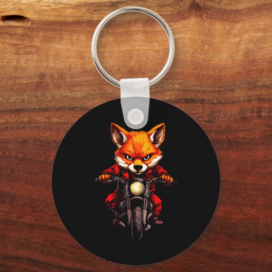 Motorcycle Foxes  Sleutelhanger (Voorkant)