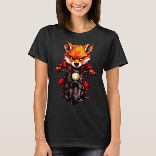 Motorcycle Foxes T-shirt (Voorkant)