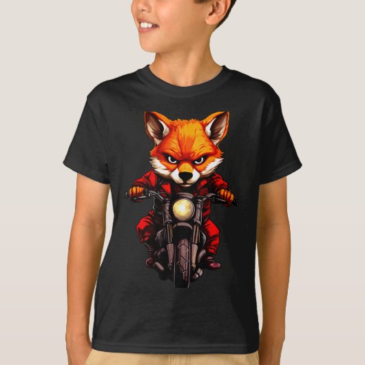 Motorcycle Foxes  T-shirt (Voorkant)