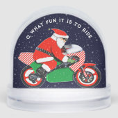 Motorcycle Holiday Gift Snow Globe Sneeuwbol (Voorkant)