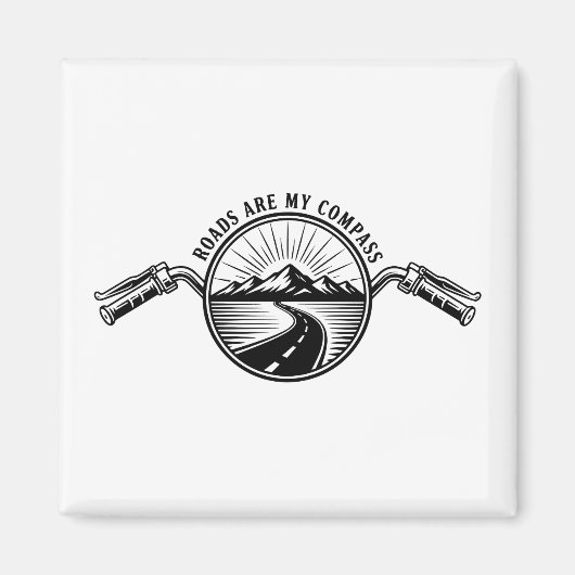 Motorcycle Horizon Adventure      Magneet (Voorkant)