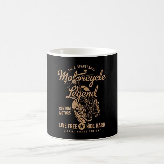 Motorcycle Legende Leef Vrij Rijd Hard Koffiemok