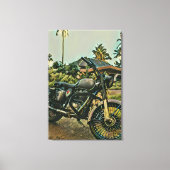 Motorcycle lover gift canvas afdruk (Voorkant)