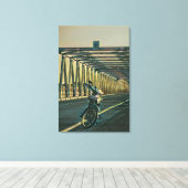 Motorcycle lover gift canvas afdruk (Insitu (Houten vloer))
