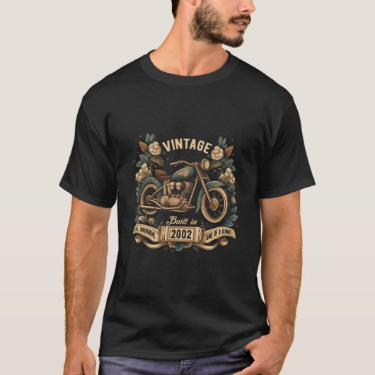  Motorcycle Lover's 21st Birthday geboren in 2 T-shirt (Voorkant)