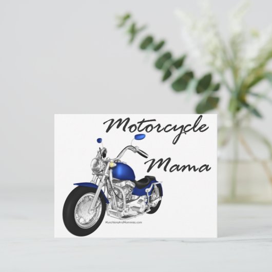 Motorcycle Mama Briefkaart (Staand voorkant)