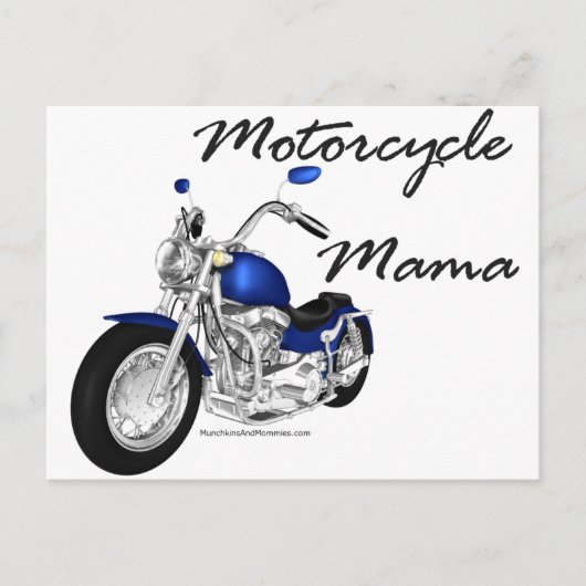Motorcycle Mama Briefkaart (Voorkant)