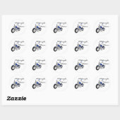 Motorcycle Mama Ronde Sticker (Vel)