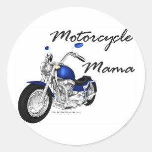 Motorcycle Mama Ronde Sticker