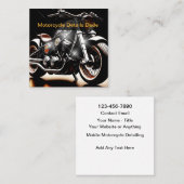 Motorcycle Mobile Detailing Services Vierkante Visitekaartje (Voorkant / Achterkant)