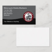 Motorcycle Mobile Mechanic Business Card Visitekaartje (Voorkant / Achterkant)