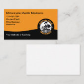 Motorcycle Mobile Mechanic Business Card Visitekaartje (Voorkant / Achterkant)