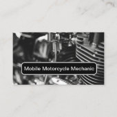 Motorcycle Mobile Mechanic Service Visitekaartje (Voorkant)
