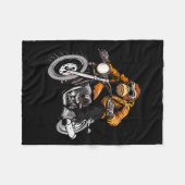 Motorcycle Monkeys Fleece Deken (Voorkant (Horizontaal))