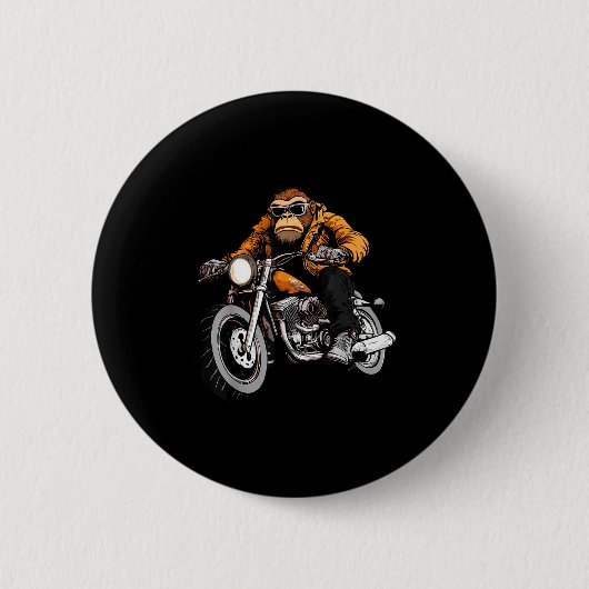 Motorcycle Monkeys  Ronde Button 5,7 Cm (Voorkant)