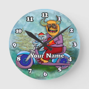 Motorcycle Monster Ronde Klok