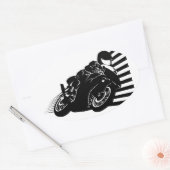 Motorcycle Ovale Sticker (Envelop)
