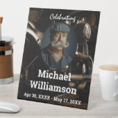 Motorcycle Photo Celebration of Life  Reclamebord Met Voetstuk (Insitu)