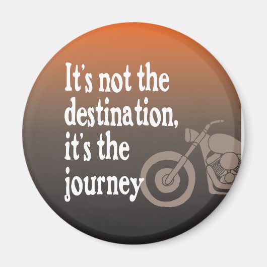 Motorcycle Quote Reis not Destination Magneet (Voorkant)