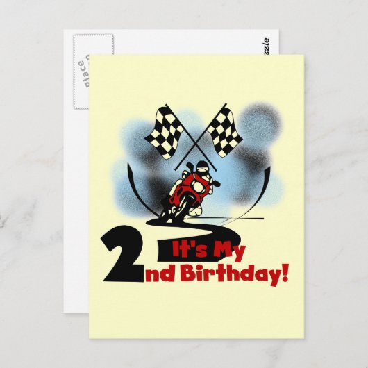Motorcycle Racing 2e Verjaardag Tshirts en geschen Briefkaart (Voorkant / Achterkant)