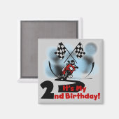 Motorcycle Racing 2e Verjaardag Tshirts en geschen Magneet (Voorkant / Achterkant)