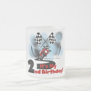 Motorcycle Racing 2e Verjaardag Tshirts en geschen Matglas Koffiemok