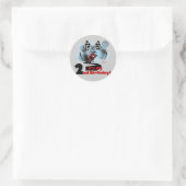 Motorcycle Racing 2e Verjaardag Tshirts en geschen Ronde Sticker (Tas)