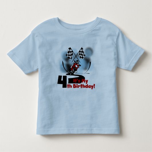 Motorcycle Racing 4e Verjaardag Tshirts (Voorkant)