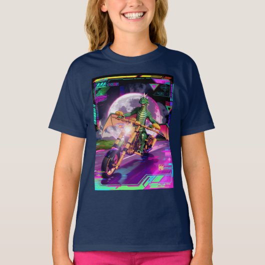 Motorcycle Racing Dragon T-shirt (Voorkant)