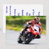 Motorcycle Red Racer Kaart (Voorkant / Achterkant)