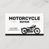 Motorcycle Repair Services Visitekaartje (Achterkant)
