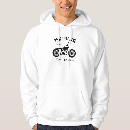 Motorcycle Ride Speed and Freedom Design Hoodie (Voorkant)
