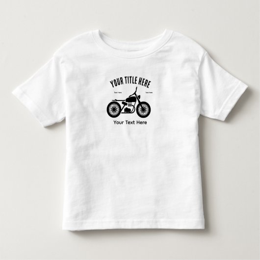Motorcycle Ride Speed and Freedom Design Kinder Shirts (Voorkant)