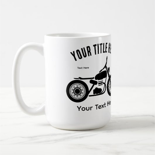 Motorcycle Ride Speed and Freedom Design Koffiemok (Links)