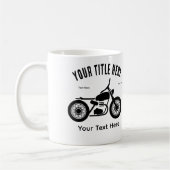 Motorcycle Ride Speed and Freedom Design Koffiemok (Links)