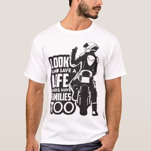 Motorcycle Ride Speed and Freedom Design T-shirt (Voorkant)