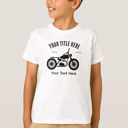 Motorcycle Ride Speed and Freedom Design T-shirt (Voorkant)