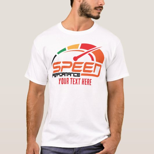 Motorcycle Ride Speed and Freedom Design T-shirt (Voorkant)