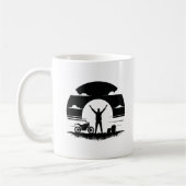 Motorcycle Rider Silhouette Mug  Koffiemok (Links)