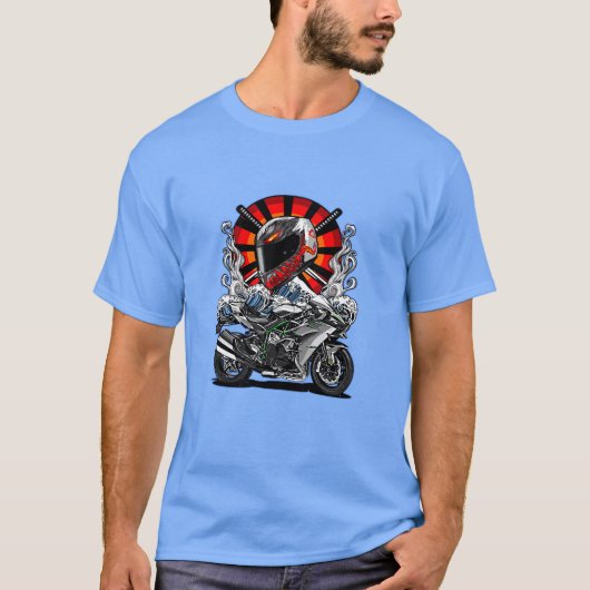 Motorcycle Samurai T-Shirt (Voorkant)