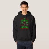 Motorcycle Santa Sleigh Biker  Merry Ugly Christma Hoodie (Voorkant volledig)