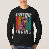 Motorcycle Speedway Racing Flat Track T-shirt (Voorkant)