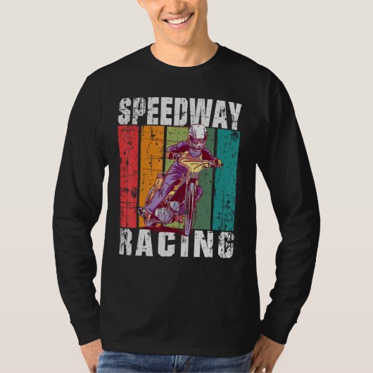 Motorcycle Speedway Racing Flat Track T-shirt (Voorkant)