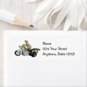Motorcycle Squirrel Return Address Labels (Insitu)